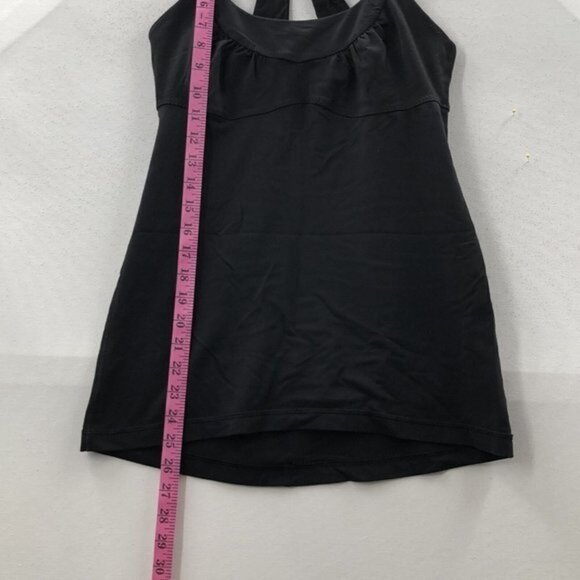 LULULEMON athletica womens black scoop neck racerback strap tank top size 8 - Picture 5 of 6